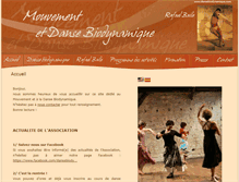 Tablet Screenshot of dansebiodynamique.com